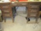 Hahne and Co. Newark NJ, Oak Desk with Dovetailed Drawers and Drafting Boards
