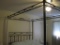 Queen Canopy Bed, metal frame, mattress and box spring included