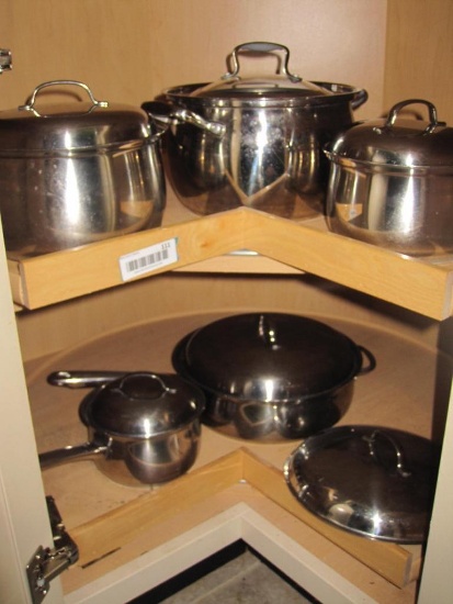Stainless Belgique Cookware with Lids
