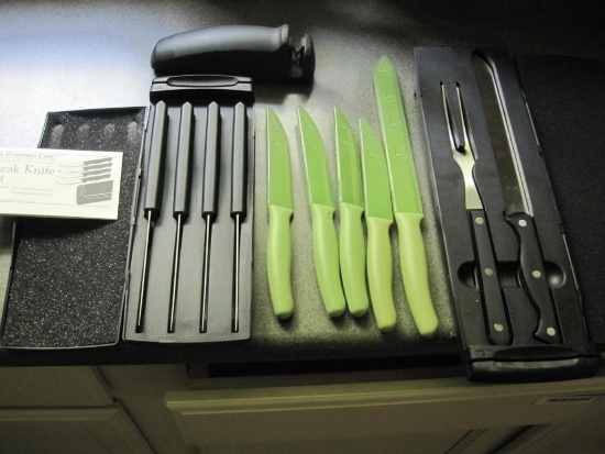 Pampered Chef Knives including set of 4 steak knives and more