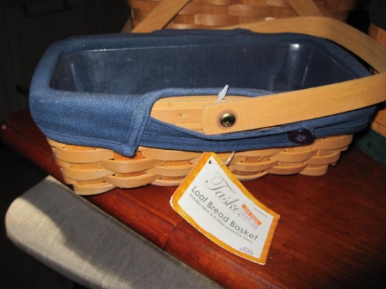 Lot of Baskets, Disposable Cutlery, and Table Cloth Clamps