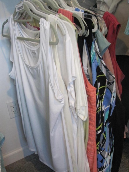 Assorted Long Ladies Tank Tops Sizes L - 2x