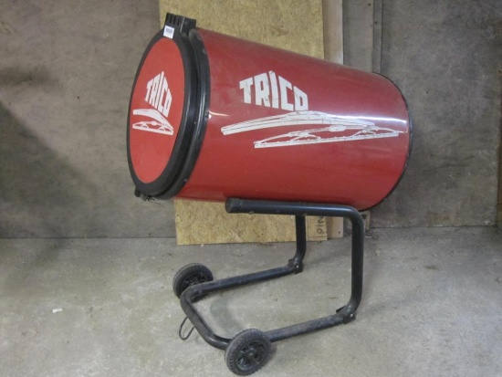Trico Windshield Wiper Display on wheels, Assorted Wiper Blades included