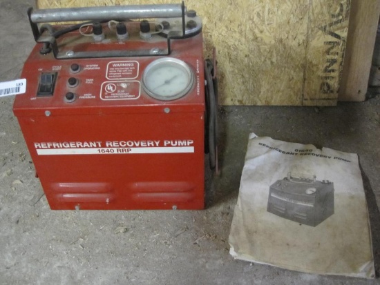 Refridgerant Recovery Pump 1640 RRP