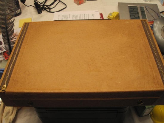 Silver Plate Utensils in Beautiful Ostrich Skin-Like Case