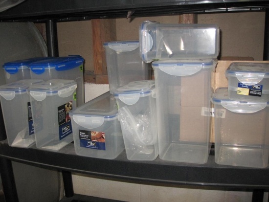 Plastic Storage Containers from Lock and Lock Pantry Collection, heavy duty