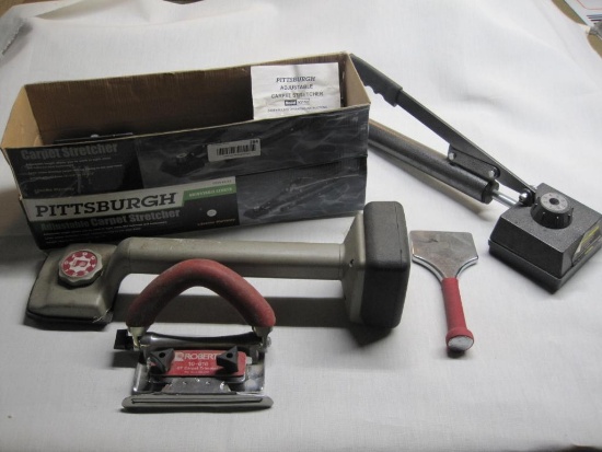 Pittsburgh Adjustable Carpet Stretcher Model No 93152 and Roberts Knee Kicker Carpet Stretcher
