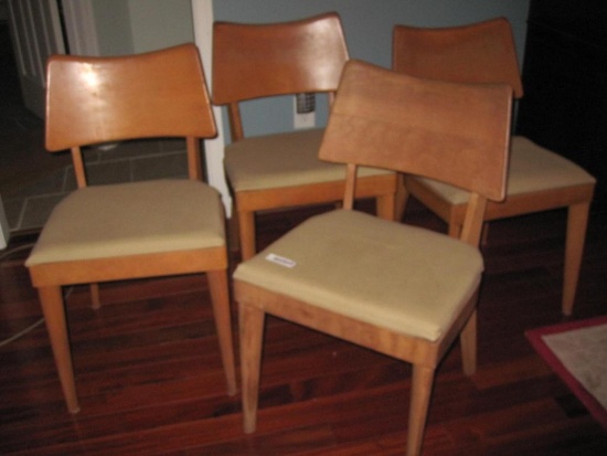 Four Heywood Wakefield MidCentury Modern Chairs, see pictures for details