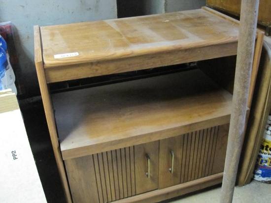 Rolling Microwave Cart with Storage and Shelf