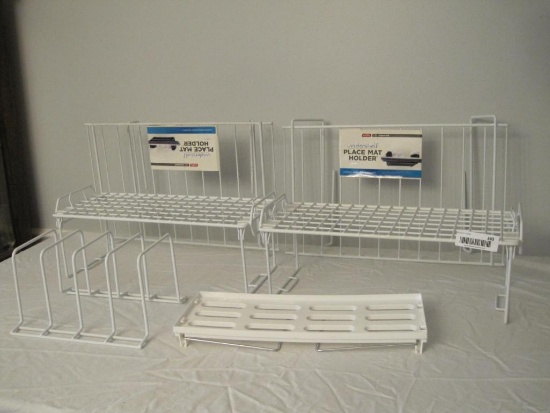 Kitchen Shelf Organizers, inlcuding Under Shelf Storage and Stacking Folding Shelves