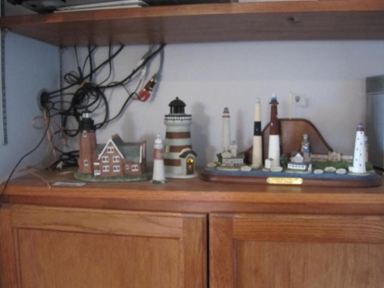 Four Lighthouses including Lighthouses of New Jersey (Danbury Mint) and more