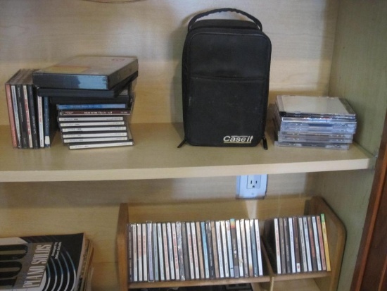 Lot of CDs, DVDs, and Piano Sheet Music