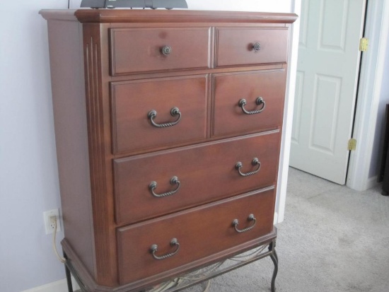 Tall Dresser with Four Drawers, contents not included, 36" x 18" x 54.5"
