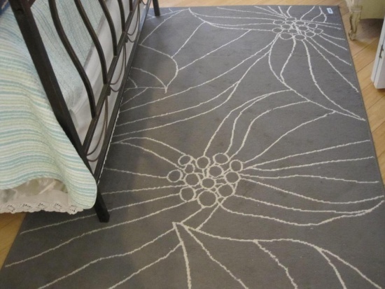 Grey Area Rug Gisliv from Ikea, 4'4" x 6'5"