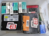 Plastic Tote with a Variety of Screws, boxes are half full or more