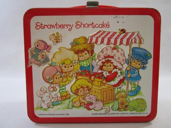 Strawberry Shortcake Metal Lunch Box, American Greetings Corporation 1981, Aladdin Industries