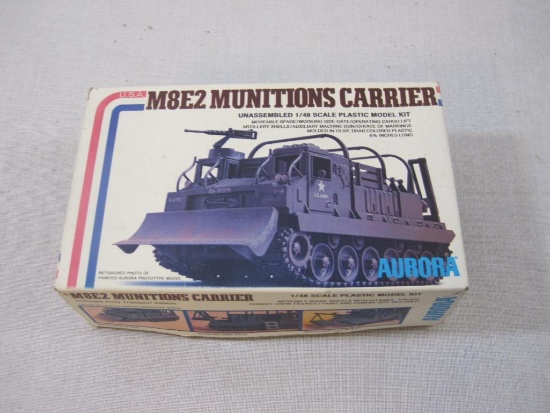 Aurora M8E2 Munitions Carrier Unassembled 1/48 Scale Plastic Model Kit 065, unassembled in original