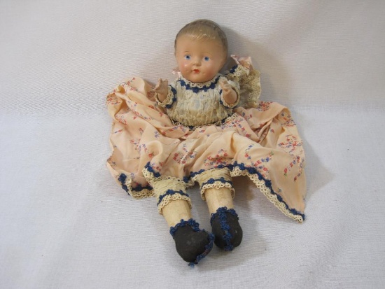 Vintage Doll with Composite Hands and Head, 11 oz