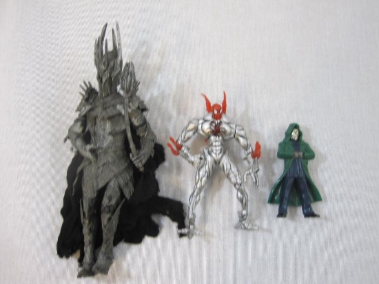 Three Marvel Action Figures including Spider-Man and more, 13 oz