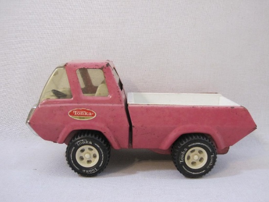 Pink Pressed Steel Tonka Truck, 1 lb 1 oz