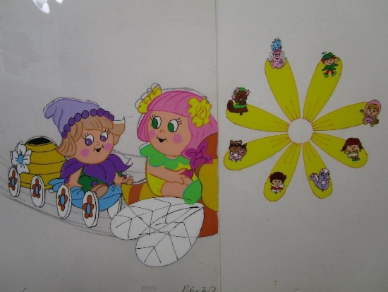 Two 1980s Charmkins Original Animation Artwork Production Cels
