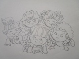 Assorted 1980s Charmkins Animation Artwork Drawings