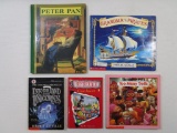Five Books for Young Readers includes Peter Pan by Hildebrandt/Barrie, Grandma and the Pirates by