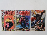 Marvel Comics Conan The Barbarian No 188 (Nov 1986), No 219 (Jun 1989), No 246 (July 1991), 6 oz