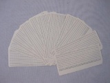 12 Unused Punch Cards, 2 oz