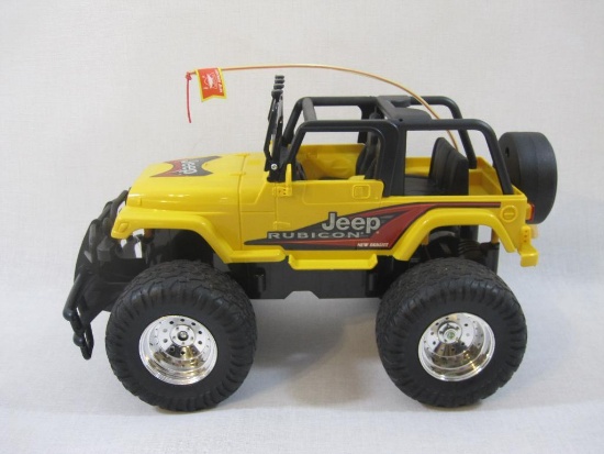 New Bright Jeep Rubicon Yellow RC Car, 2007, 2 lbs 2 oz