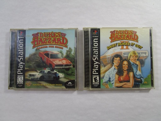 Two The Dukes of Hazzard PlayStation Games: Racing for Home and The Dukes of Hazzard II Daisy Dukes