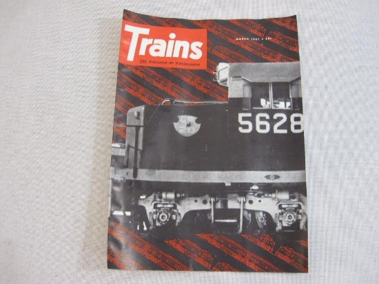 Trains The Magazine of Railroading Magazine from March 1961, 1 oz