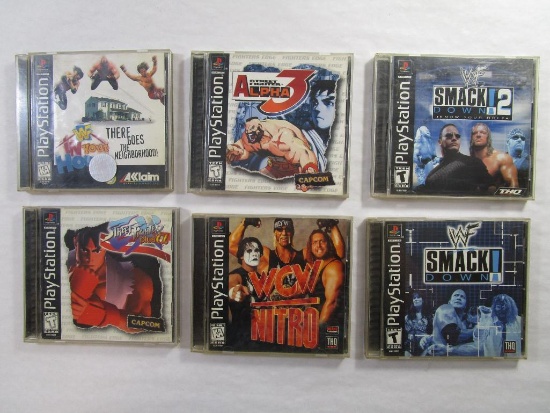 Six Wrestling PlayStation Games: Smack Down!, Smack Down! 2, WCW Nitro and more