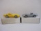 Two 1980s Chevrolet Corvette Promo Model Cars: 1980 Yellow and 1984 Silver, 11 oz