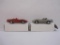 Two 1980s Chevrolet Corvette Promo Model Cars: 1984 Bronze and 1987 Red, 11 oz