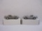 Two 1984 Chevrolet Corvette Promo Model Cars: Silver and Bronze, 11 oz