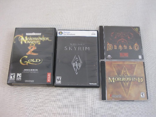 Assorted PC Games: Diablo, The Elder Scrolls III: Morrowind, Forgotten Realms Neverwinter Nights 2
