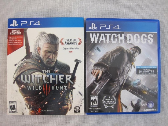 Two PS4 Games: Watch Dogs and The Witcher 3: Wild Hunt, 7 oz