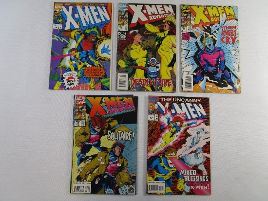 Five X-Men Comic Books: The Uncanny X-Men No. 308 (Jan 1994), The X-Men Collector's Edition No. 4