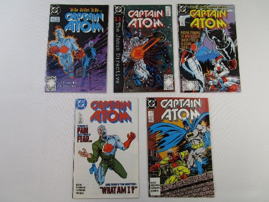 Five Captain Atom Comic Books Nos. 29-33, May-Sept 89, 9 oz