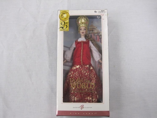Dolls of the World Princess of Imperial Russia Pink Label Barbie Doll, NRFB, Barbie Collector, 1 lb