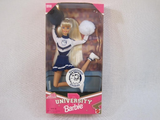 University of Connecticut Special Edition University Barbie, NRFB, 1996 Mattel, 9 oz