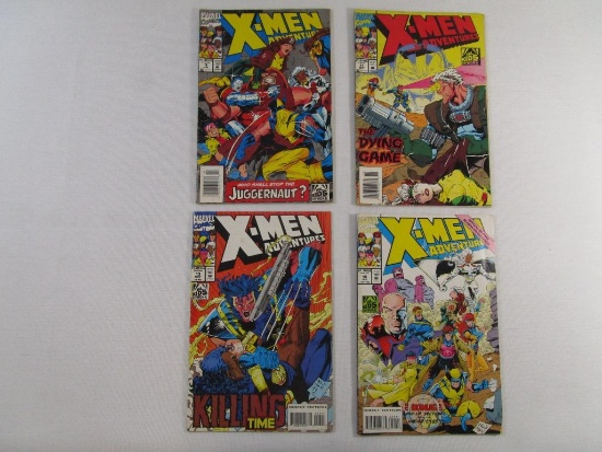 Four X-Men Adventures Comic Books: Nos. 9, 11, 13, and 15 (Jul 1993-Jan 1994), 8 oz