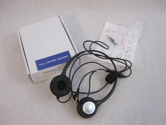 Wantek Call Center Headset Model A602, 7 oz