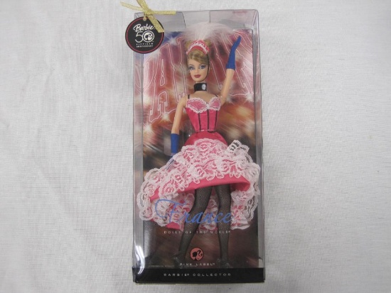 Barbie 50th Anniversary Dolls of the World France Pink Label Barbie Doll, NRFB, Barbie Collector, 1