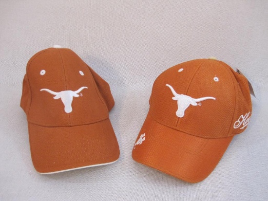 Two University of Texas Longhorn Hats, Starter (NWT) and Signatures, 6 oz