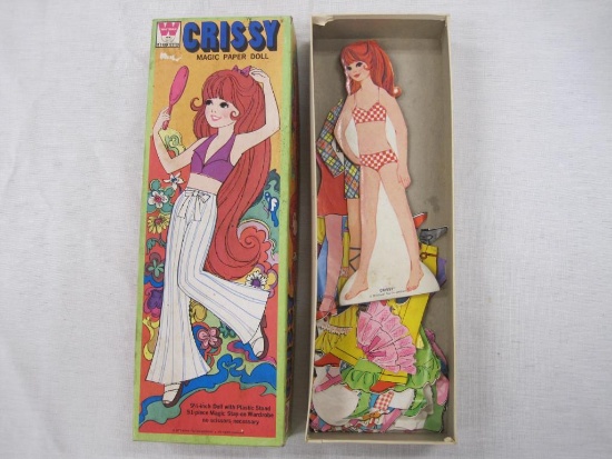 Whitman Crissy Magic Paper Doll in original box, 1972 Ideal Toy Corporation, 5 oz