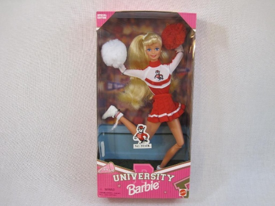 NC State University Special Edition University Barbie, NRFB, 1996 Mattel, 9 oz