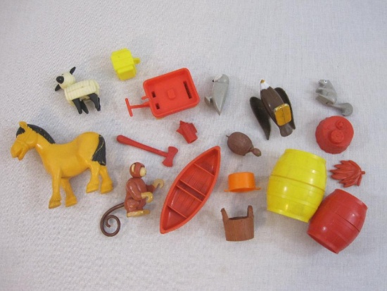 Assorted Vintage Toys from PlaySkool and more, 10 oz