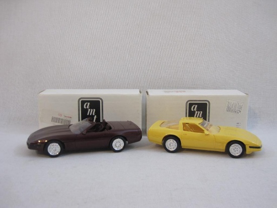 Two AMT/ERTL Promo Model Chevrolet Corvettes: 6689 40th Anniversary 1993 Corvette Convertible (Ruby